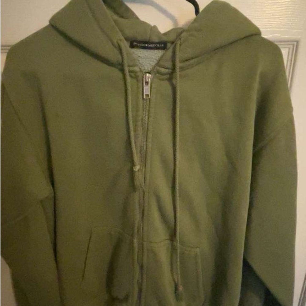 Brandy Melville Green Hoodie